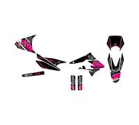 KIT DECO MOTO CROSS DERBI X-TREME 50 DE 2010 à 2017 COMICS ROSE