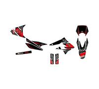 KIT DECO MOTO CROSS DERBI X-TREME 50 DE 2010 à 2017 COMICS ROUGE
