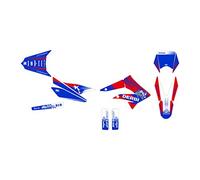 KIT DECO MOTO CROSS DERBI X-TREME 50 DE 2010 à 2017 IKE BLEU ROUGE