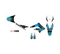 KIT DECO MOTO CROSS DERBI X-TREME 50 DE 2010 à 2017 SPLASH BLEU