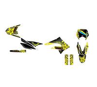 KIT DECO MOTO CROSS DERBI X-TREME 50 DE 2010 à 2017 STAR JAUNE
