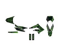 KIT DECO MOTO CROSS DERBI X-TREME 50 DE 2010 à 2017 TRANTOR VERT
