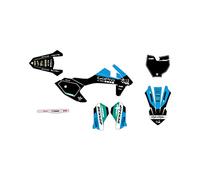 KIT DECO MOTOCROSS ADAPTABLE KT SX 50 DE 2016 à 2023 BLACK EDITION BLEU