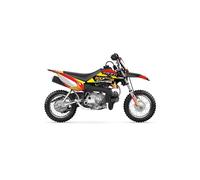 KIT DECO MOTOCROSS ADAPTABLE POUR YAM TTR 50 2006 à 2023 HOSHI ROUGE