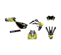 KIT DECO MOTOCROSS ADAPTABLE RIEJU MRT 50 DE 2009 à 2021 COMICS JAUNE