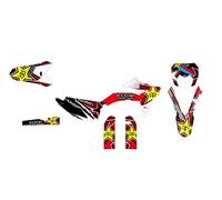 KIT DECO MOTOCROSS ADAPTABLE SHERCO SE 50 DE 2013 à 2017 STAR ROUGE