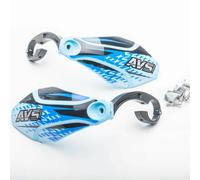 Kit déco protège-mains patte alu avec charnière AVS Bleu