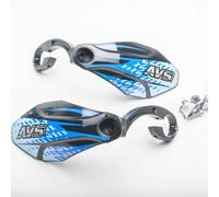Kit déco protège-mains patte alu avec charnière AVS Bleu