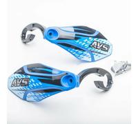 Kit déco protège-mains patte alu avec charnière AVS Bleu