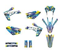 KIT DECO RIEJU MRT 50 DE 2009 à 2021 GALAXIE (Bleu/Jaune)