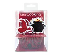 Kit déco Sorcier - SCRAPCOOKING - 24 caissettes et 24 cake toppers sorcier