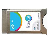 NEOTION FRANSATCAM - Module TV Satellite PCMCIA CI+ 1.3 FRANSAT. pour recevoir la TNT Gratuite par Satellite sur Le Bouquet FRANSAT, Carte FRANSAT valable 4 Ans Incluse.