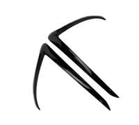 Kit Décoration Avant Cadre Phares Antibrouillard Spoiler Habillage Carrosserie Noir Brillant Aspect Carbone pour Tesla pour Model 3 Y 2017-2023(for 3 Gloss Black)