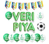 Kit décoration Comores | Veri Piya | Ballon fan de l'equipe des Comores pour la CAN 2025 au Maroc | Supporter des coealacanthes | Kit supporter comorien