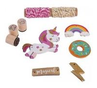 Kit décoration de cadeau - Licorne Multicolore G