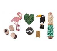 Kit décoration de cadeau - Tropical Multicolore G