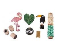 Kit décoration de cadeau - Tropical - Rayher Multicolore G
