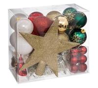 Kit Décoration de Sapin 44 Pièces ATELIER DES LUTINS - Feeric lights & christmas - Doré/Rouge