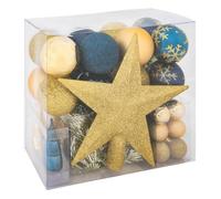 Féérie Lights & Christmas - Kit de décoration pour sapin de Noël - 44 Pièces - Bleu et Or Bleu G