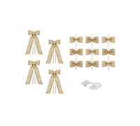 Kit décoration de voiture en jute 6 pièces - Marron