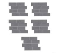 Kit Décoration Murale 5pcs Effet Brique PVC(B) | Effet brique 3D, imperméable, pour idéal cuisine salle de bain, texture réaliste, pour facile à poser