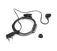Kit d'écoute avec oreillette mains libres, deux formes d'embouts auriculaires différentes, compatible avec les radios Baofeng et Kenwood, clip de