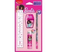 Kit d'écriture Barbie, 4 pièces, sur carte blister