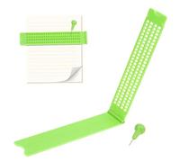 Kit d'écriture Braille - Outil pour Aveugle 4 Lignes 28 Cellules - Tablette d'exercice Braille - pour adolescents adultes école maison centre de formation familiale