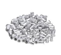 Kit d'écrous à rivets en acier et aluminium, 100 pièces, Inserts d'écrous filetés, écrous à rivets M4 M5 M6 M8, ensemble mixte d'outils de réparation