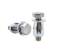 Kit d'écrous à rivets en métal forme de pétale M4 M5 M6 M8, vis d'expansion hexagonale, boulon plaque d'immatriculation, pince verrouillage du panneau(Pink,M5x18(24Pcs))