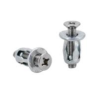 Kit d'écrous à rivets en métal forme de pétale M4 M5 M6 M8, vis d'expansion hexagonale, boulon plaque d'immatriculation, pince verrouillage du panneau(PURPLE,M5x18(24Pcs))