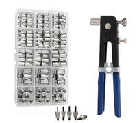 Kit D'écrous À Rivets Filetés, Ensemble De Pistolet À Écrous À Rivets En Alliage D'aluminium Mixte M3 M4 M5 M6 M8(150PCS and Gun)