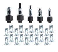 Kit d'écrous à rivets M8, ensemble de pinces d'extension en alliage pour murs creux et panneaux métalliques, inserts filetés en acier haute résistance pour outils de réparation automobile et