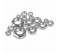 Kit d'écrous de blocage, 1-20 pièces DIN439 304 écrou Hexagonal en acier inoxydable écrous hexagonaux minces M3 M4 M5 M6 M8 M10 M12 M14 M16 M18 M20(M10(5pcs))