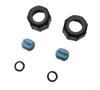 Kit d'écrous de buse compatible avec KARCHER pour nettoyeur haute pression Puzzi 8/1 10/1 100 200 Pièce n° 4.130-001.0 Lot de 2 buses, 2 écrous, 2 bagues d'étanchéité