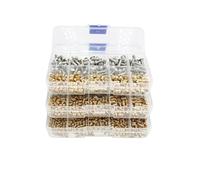 Kit d'écrous d'insertion en laiton et de vis acier inoxydable M2 M3 M4, jeu chaleur fileté, impression 3D, écrous thermofusibles cuivre, boulons Machine(Round Head Bolt YT4)