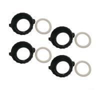 Kit d'écrous fendus et joints toriques pour chauffages Balboa Hydroquip Spa Builders Correctech Blanc Noir ABS Construction précise pour l'entretien Pièces de rechange avec vis 2 ou 4 pièces (4 pièces