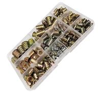 Kit D'écrous Filetés À Tête Hexagonale, 165/75/55 Pièces, M4, M5, M6, M8, For Meubles En Bois, Lit, Armoire, Table(1 box include 165pcs)