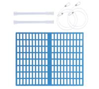 Kit d'écumoire de piscine, filet de nettoyage de 41,9 x 33 cm, filtre à débris pour jardinier, feuilles, branches, creux, extérieur, bassin, sacs poubelle familiaux