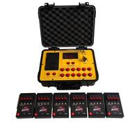 Kit d'effets spéciaux de feux d'artifice de mariage professionnel - Système de tir de feux d'artifice à 24 queues de 500 m, 1200 télécommandes, étuis étanches, affichage de mariage inoubliable