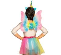 KIT DÉGUISEMENT FÉE LICORNE ARC-EN-CIEL FILLE