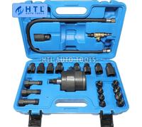 Kit d'éjection pneumatique de l'injecteur diesel, jeu de 23 pièces, large compatibilité avec les injecteurs, construction en acier