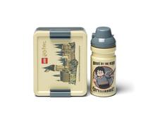 Room Copenhagen LEGO LUNCH SET - Harry Potter Hogwarts Design, Bouteille 390 ml et Boîte à Déjeuner, Pratique et Ludique, Compatible Lave - vaisselle, Beige & gris