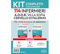 Kit del concorso per 114 infermieri A.O.O.R. Villa Sofia Cervello di Palermo per tutte le prove di selezione. Con assistente virtuale, software di simulazione e video corso di organizzazione del SSN