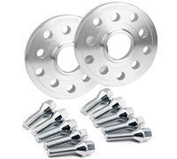 Kit D'élargissement De Voie Avec Entretoises De Roue Pour Jantes Forgées Centrées Sur Moyeu Pour Q8/S1/S2/S3/TT/TTRS/V8 Élargisseurs Voie De Roue(Argent,Boulon à bille de 12 mm et 40 mm)