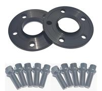 Kit D'élargisseurs Roue Forgés Entretoises De Roue 2 Pièces 10 Mm/12 Mm 5 X 4,4'' 5 X 112 Avec Filetage Long 14 X 1,5 Boulons À Billes Pour Benz(12mm-black)