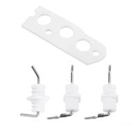 Kit d'électrode d'allumage 104000192-K pour chauffe-eau sans réservoir R75 R94 RC80 RC98 - Résolution des problèmes de détection de flamme - Installation à faire soi-même - Plastique blanc