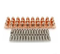Kit d'électrodes et buses de torche de coupe plasma compatible avec les coupe-plasma Trafimet S25 S45, 200 électrodes PR0110 + buses PD0116-08 avec buses de 0,8 mm