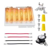 Kit d'élément chauffant pour Speed Queen 510329P WPY503978 ADE3SRGS175TW01 | Avec thermostat haute limite et fusible thermique, compatible avec ADE3SRGS177TW01 ADE4BRGS177TW01 ADE4BRGS175TW01