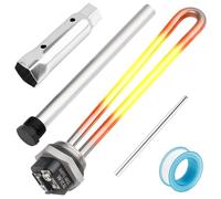 Kit d'éléments de chauffe-eau pour véhicules récréatifs Suburban SW Series 520900 Élément chauffant électrique avec joint, tige anode en magnésium de 23,5 cm, remplacement pour pièces de chauffe-eau